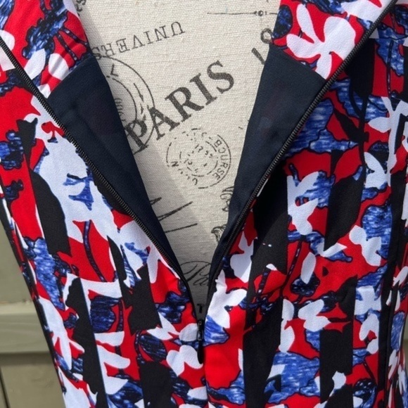 Peter Pilotto Bright Colored Sleeveless Dress with Ruffled Hem - Picture 9 of 14